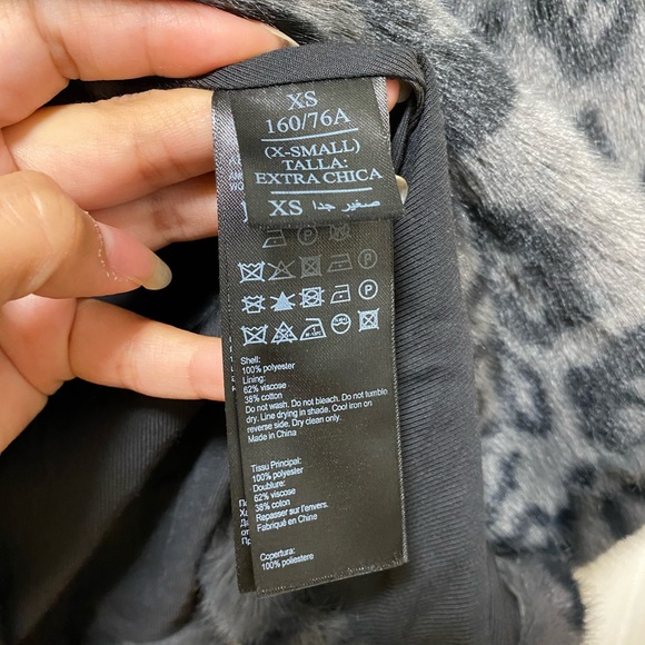 ALLSAINTS Amice leopard faux fur coat - Picture 5 of 8